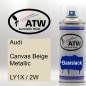 Preview: Audi, Canvas Beige Metallic, LY1X / 2W: 400ml Sprühdose, von ATW Autoteile West.